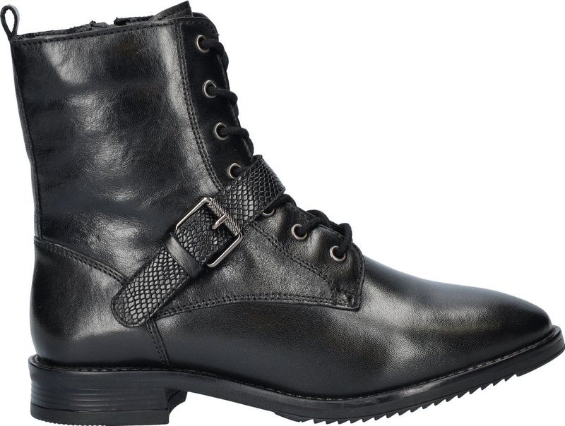Cafe Moda dames veterboot - Zwart