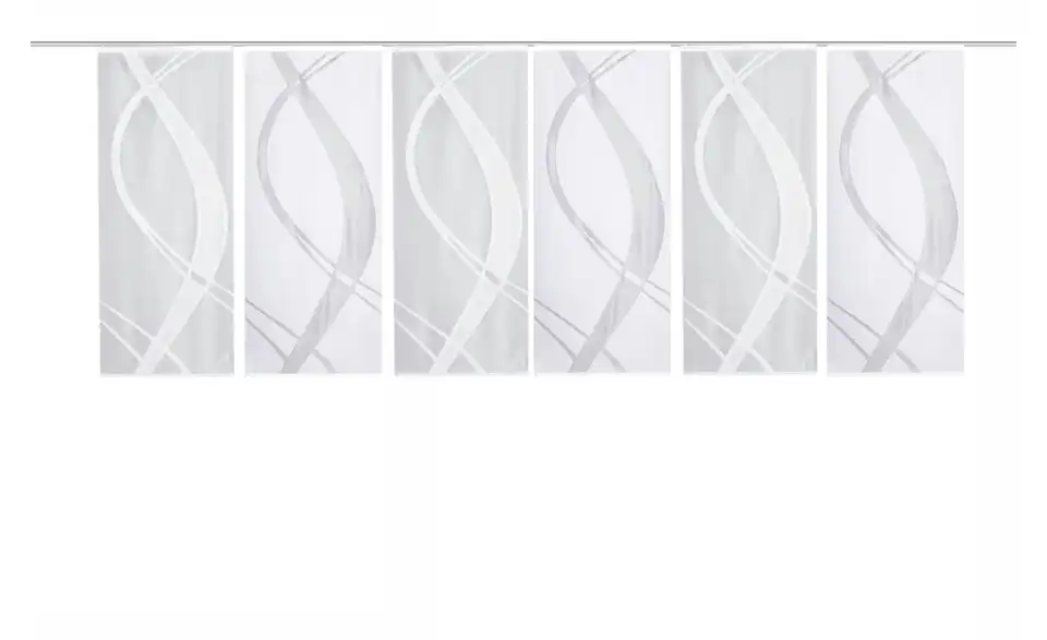 Schiebevorhang Set 6tlg. 145 cm 6er-Set