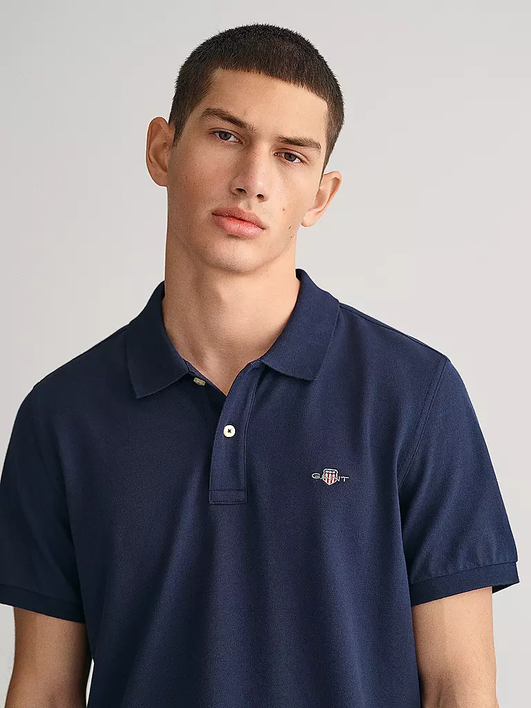 GANT Poloshirt Regular Fit dunkelblau
