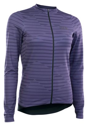 Maillot de Gravel manches Longues ION VNTR AMP Violet Femme