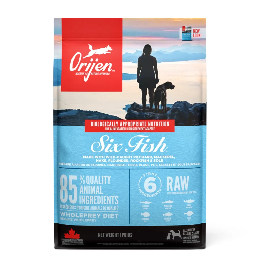 Ração Orijen Six Fish para cães adultos