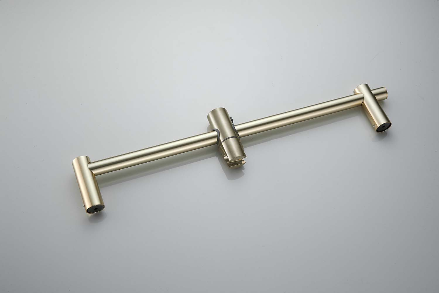 Saniclear Plus douche glijstang 60cm geborsteld messing mat goud