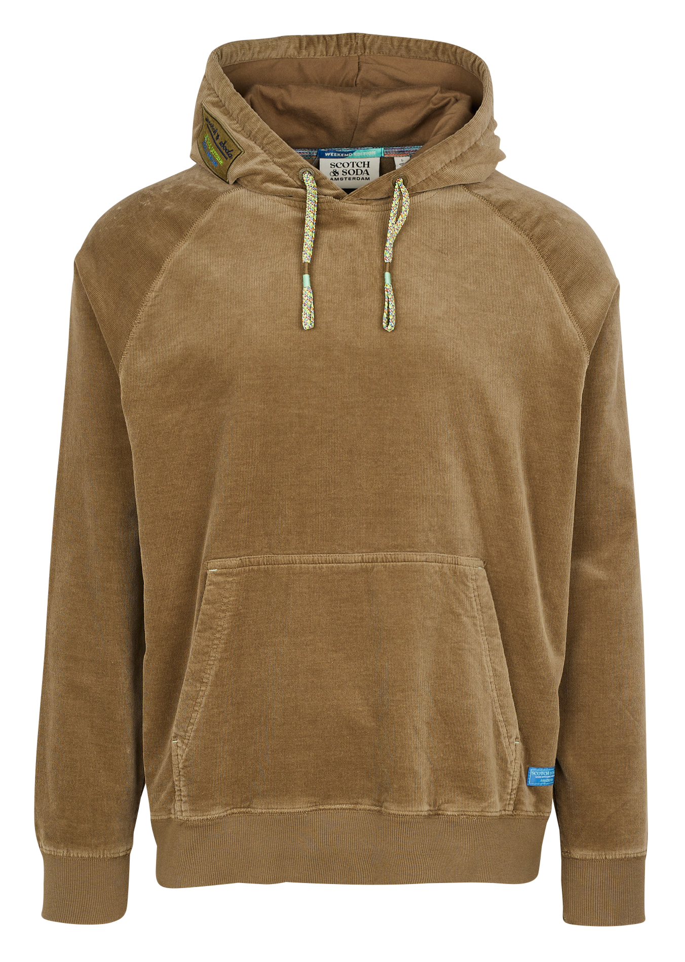 Sweat à capuche en coton organique| Kaki