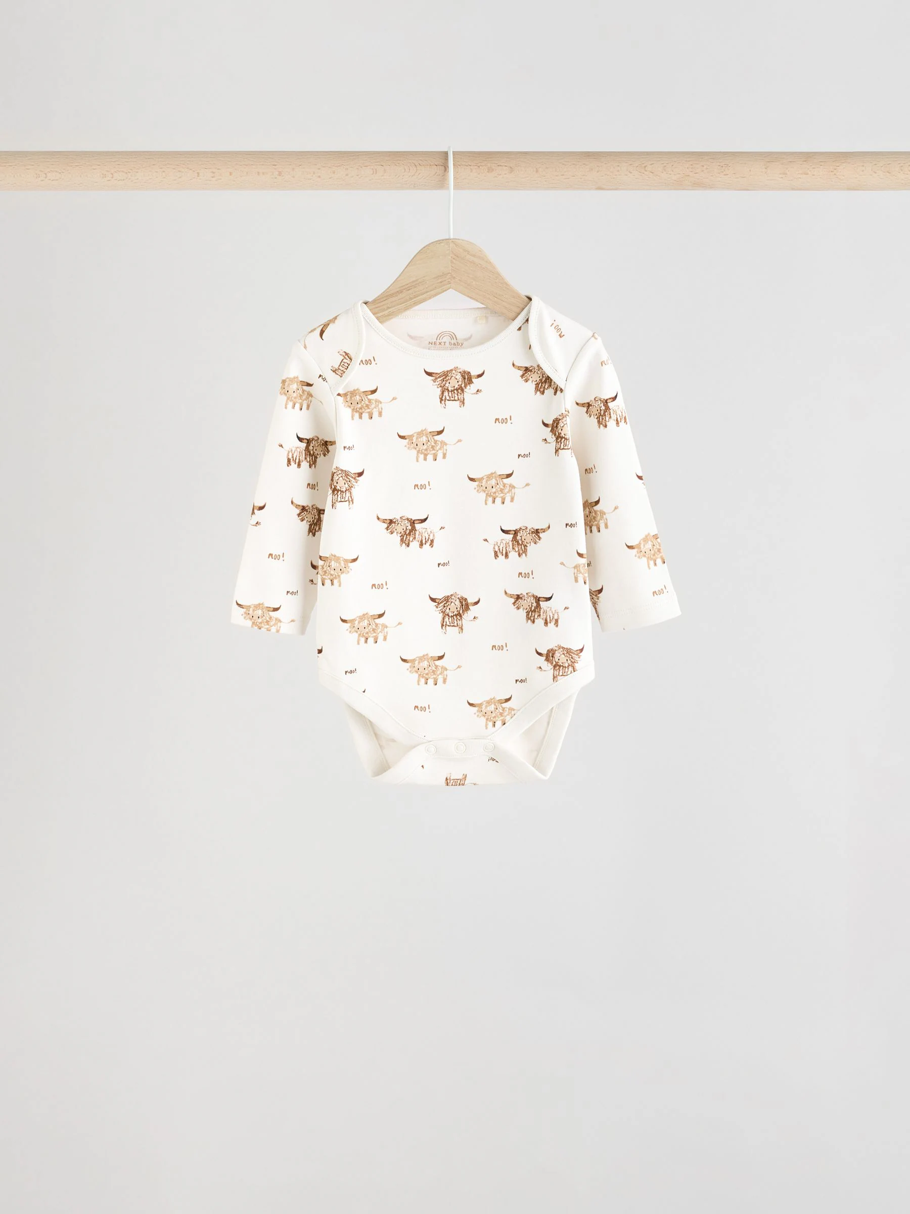 Neutraal - Hamish babybodysuits verpakking van 3