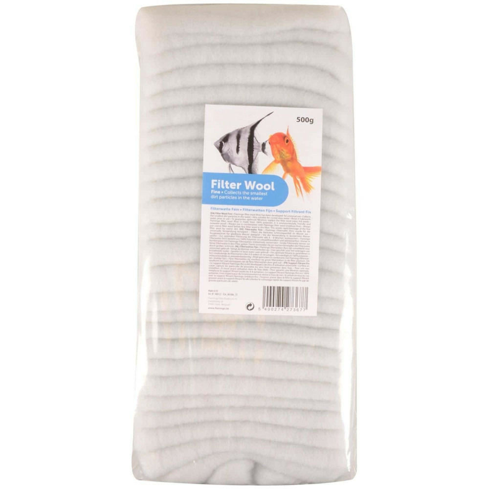 Ouate pour aquarium 500 g pour filtration aquarium