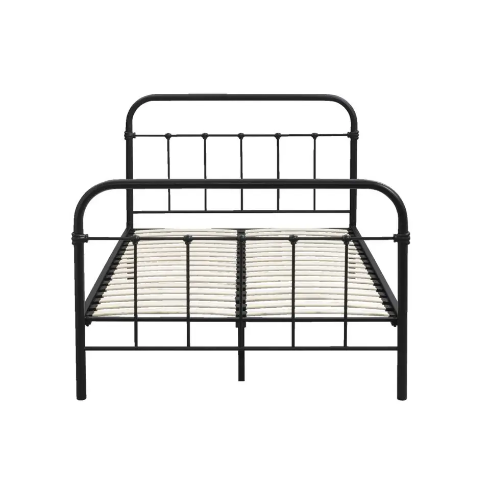 Bed Anne - mat antraciet - 120x200 cm