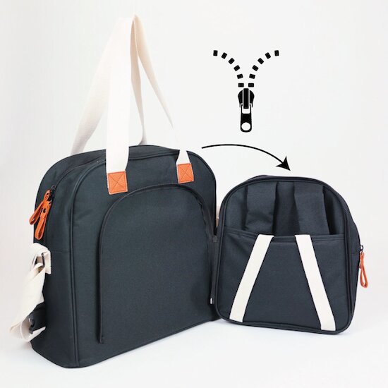 Sac à dos à langer Square Duo   Noir        de               Baby On Board