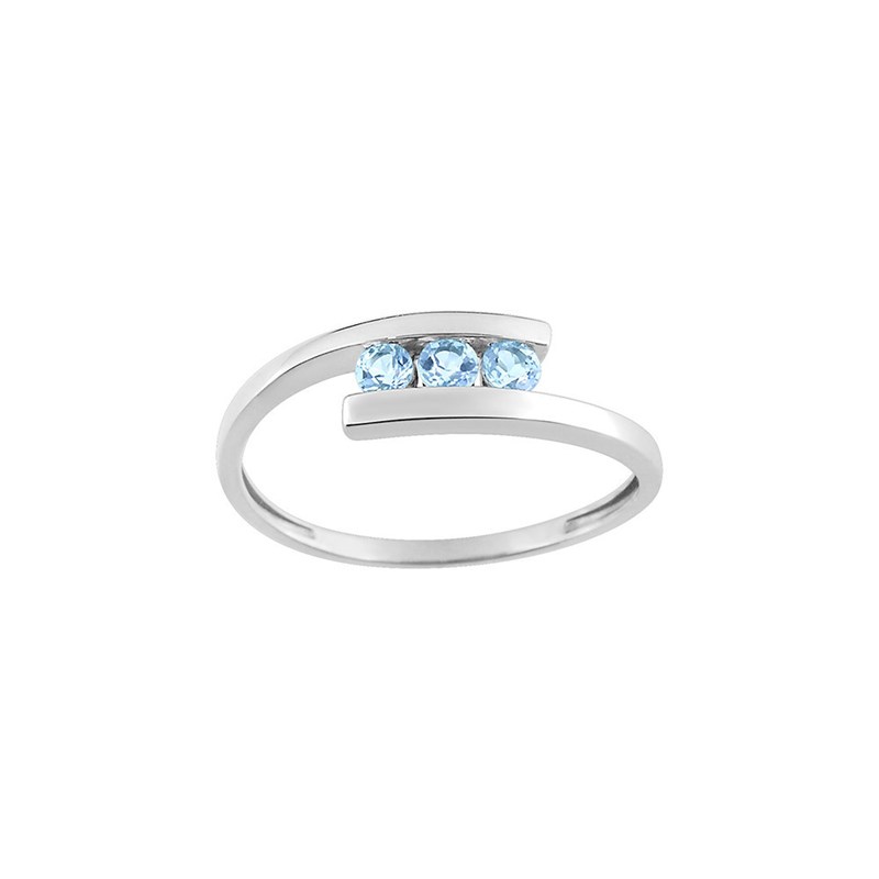 Bague Femme - topaze - Or 9 Carats