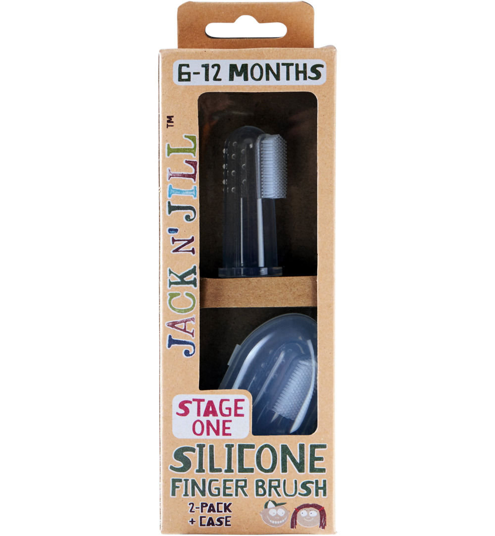 Jack n’ Jill Silicone finger brush (2 stuks)