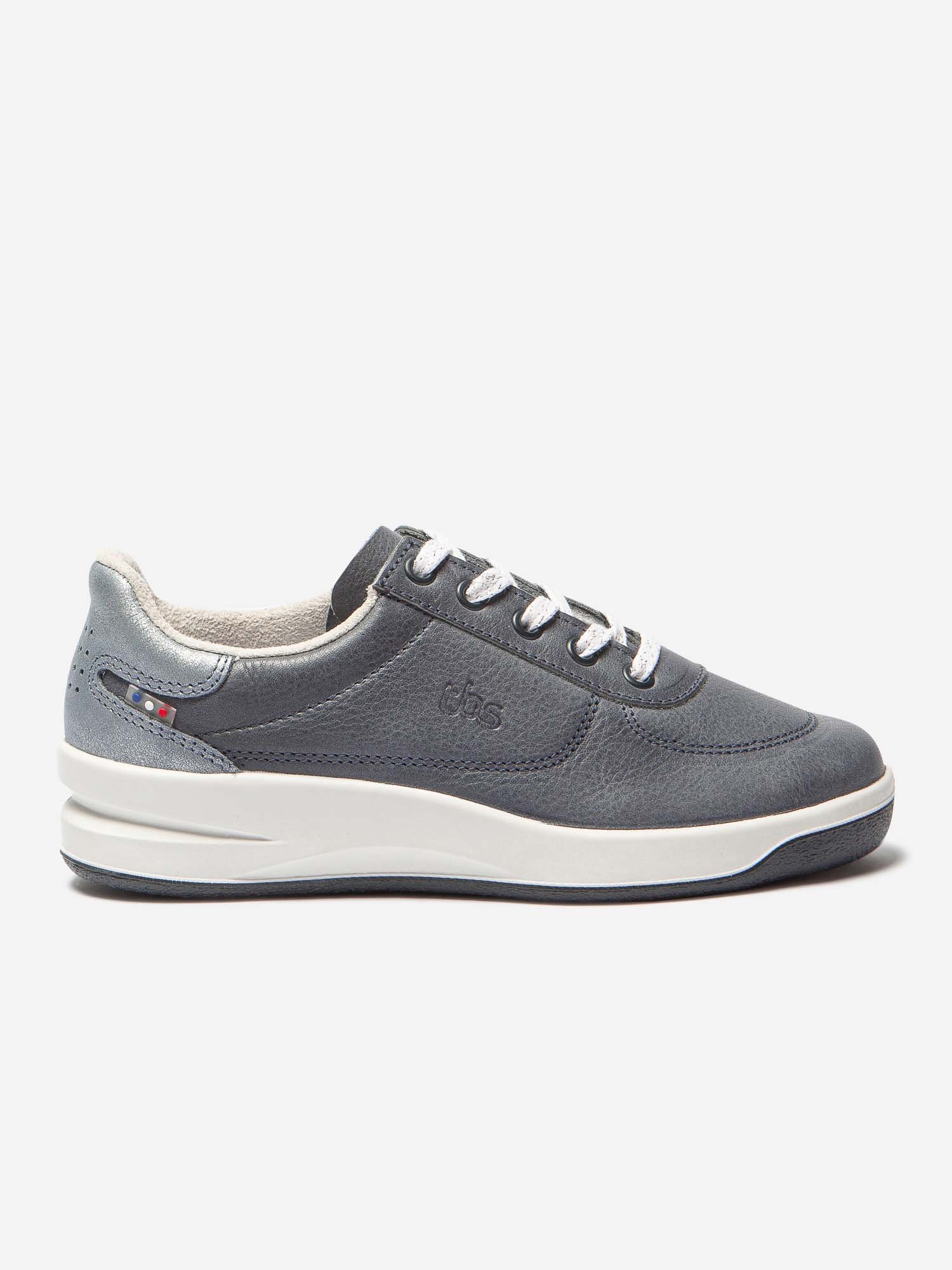 Baskets Femme Fabriquées en France Cuir Gris