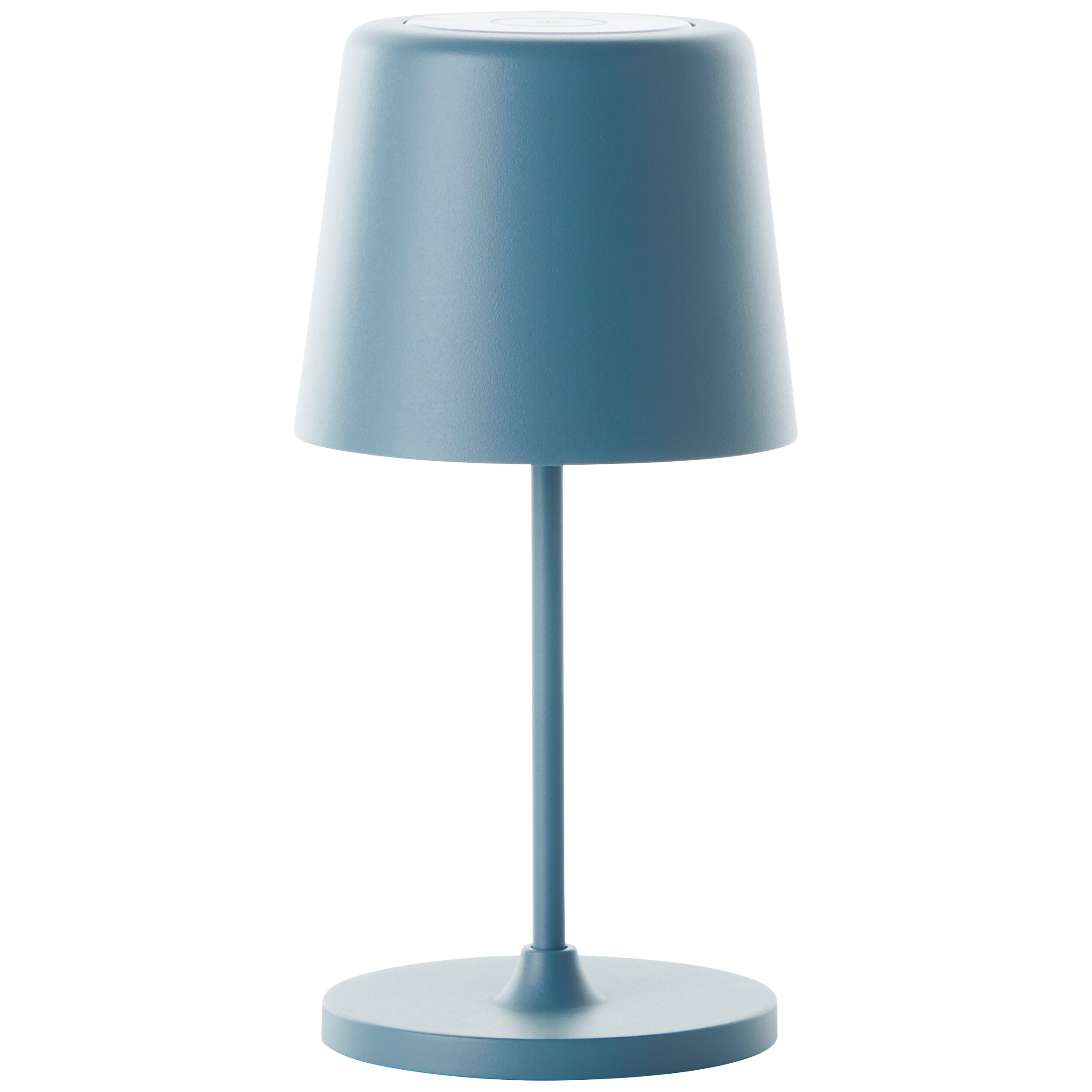 Brilliant Lampe Kaami LED Außentischleuchte 37cm hellblau Metall/Holz blau 2 W LED integriert