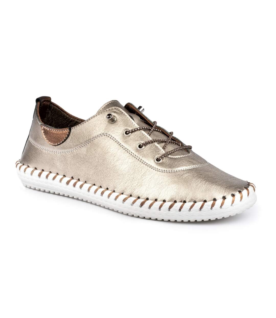 Lunar - Tennis ST IVES - Femme (Doré / Blanc) - UTGS285