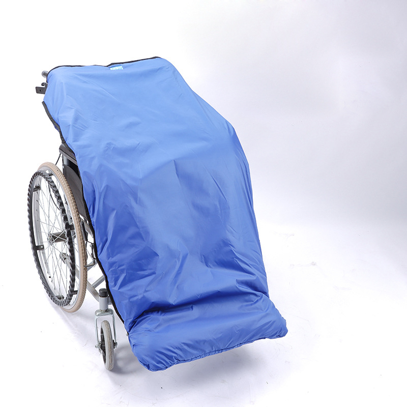 (108x72cm) Wasserfeste Rollstuhl Outdoor Winter Decke Fleece Wärmesack für Rollstuhlfahrer - Blau