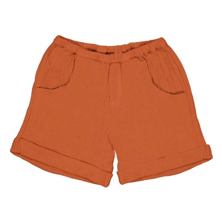 Petite Lucette Short Coton Bio Alain | Rouille