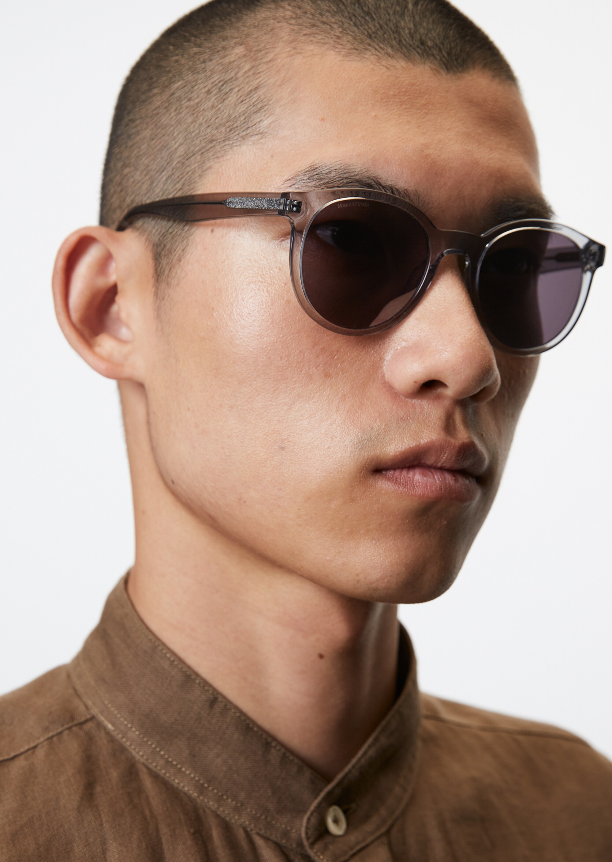 Unisex-Sonnenbrille im Panto-Stil