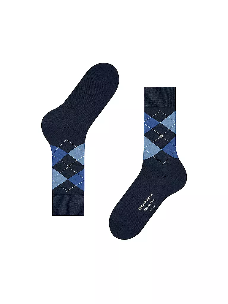 BURLINGTON Herren Socken EDINBURGH marine dunkelblau