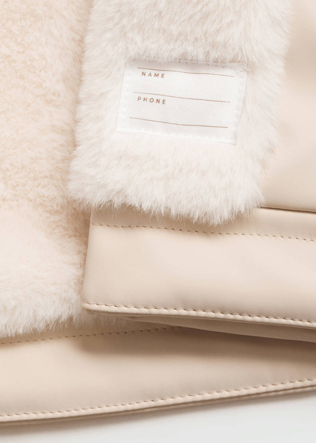 Mango Kids regenjas lichtbeige