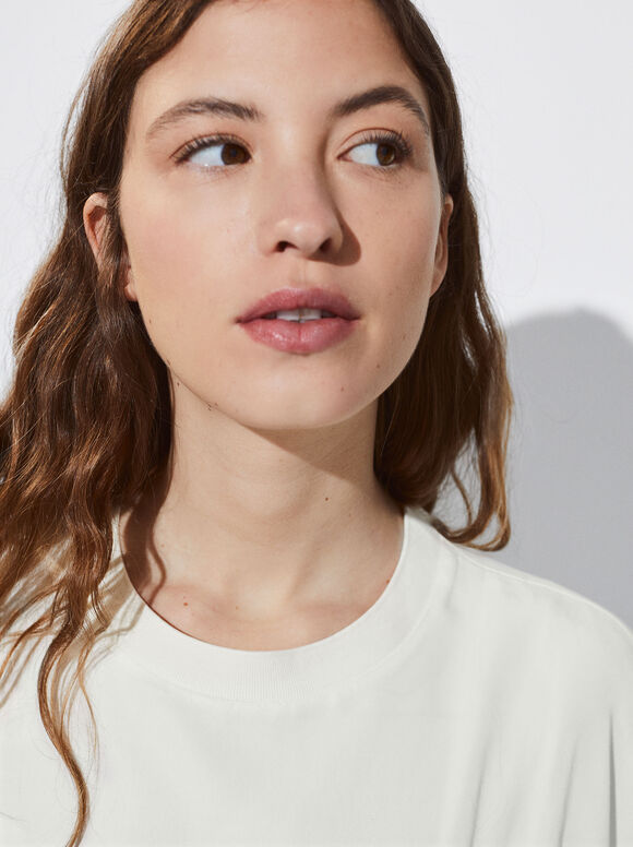 Camiseta Lyocell - Crudo