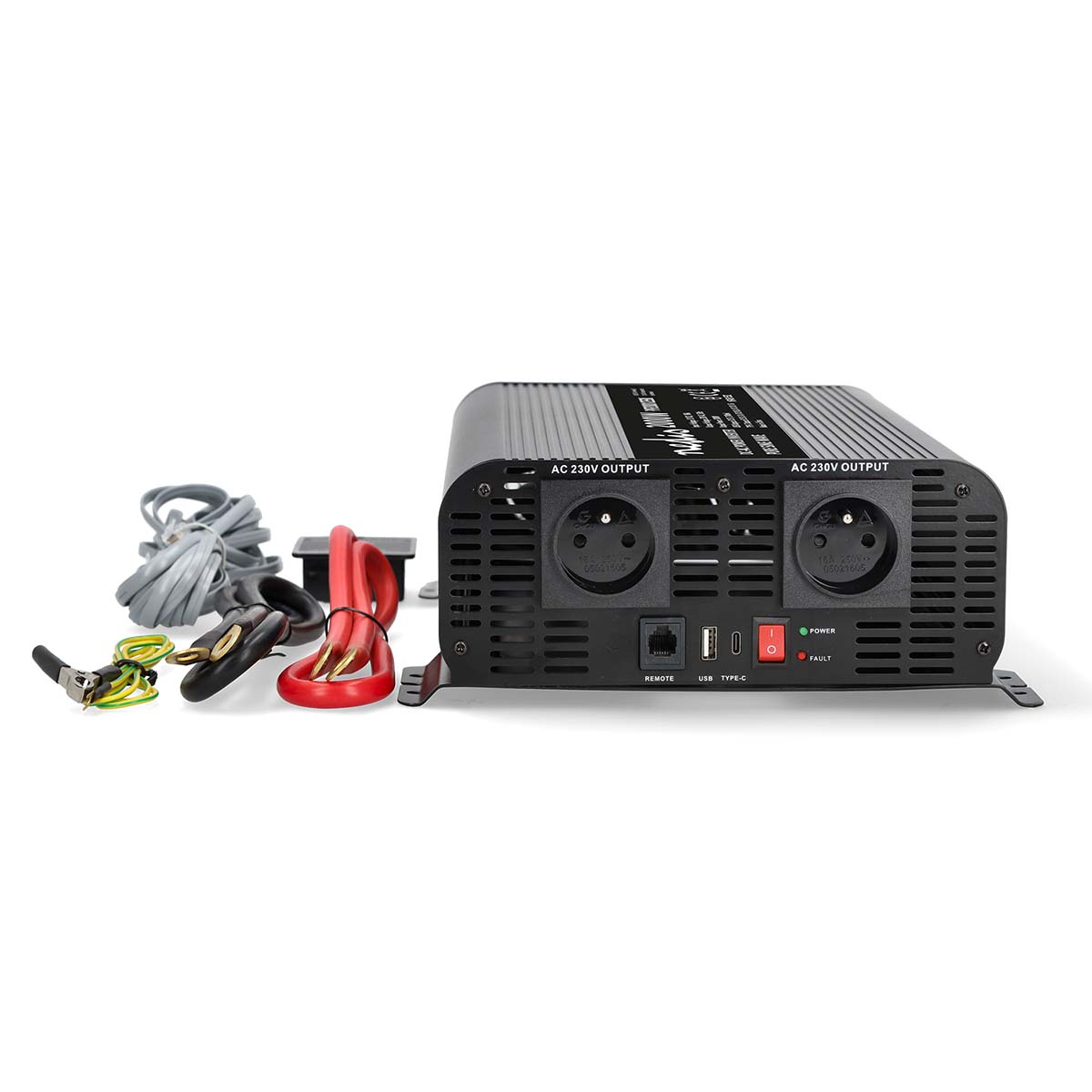 Nedis 12-230 volt Pure sinusgolf omvormer - 2000 watt