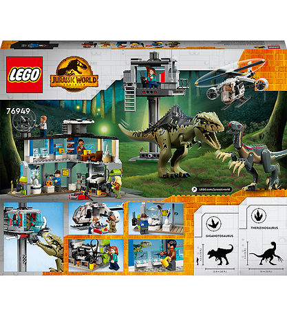 LEGO? Jurassic WoRød - Giganotosaurus og Therizinosaurus angripe
