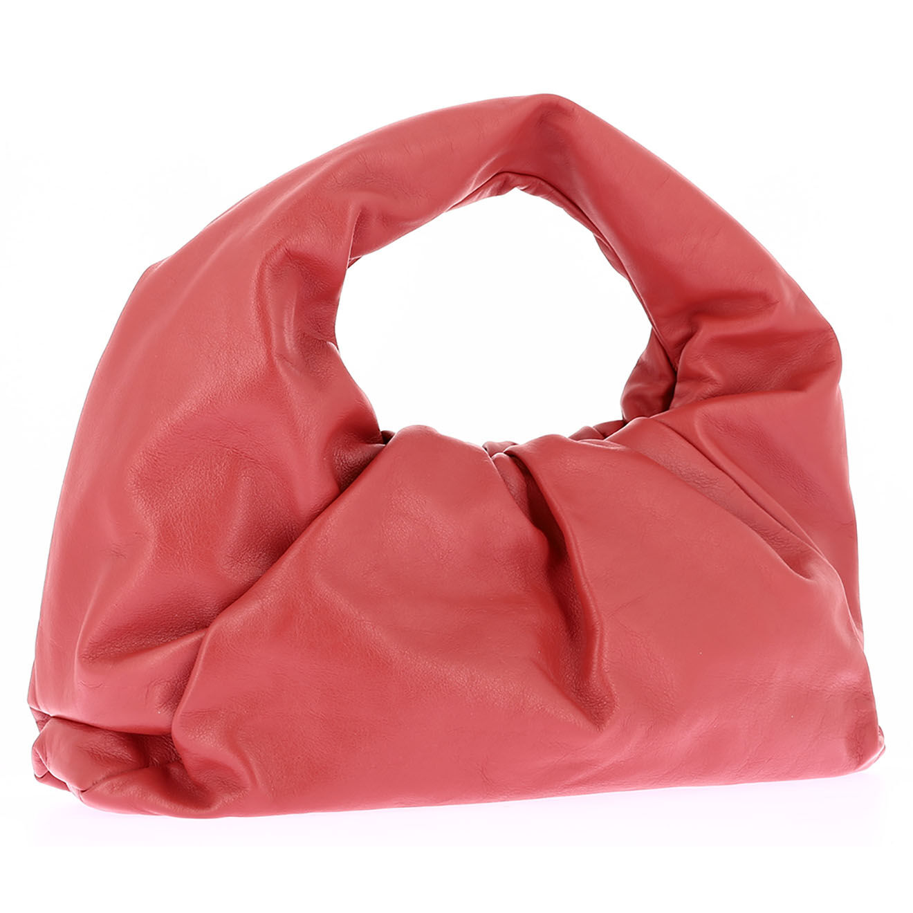Bottega Veneta Sac The Shoulder Pouch Moyen en Cuir rouge - Très bon état - L.38 cm