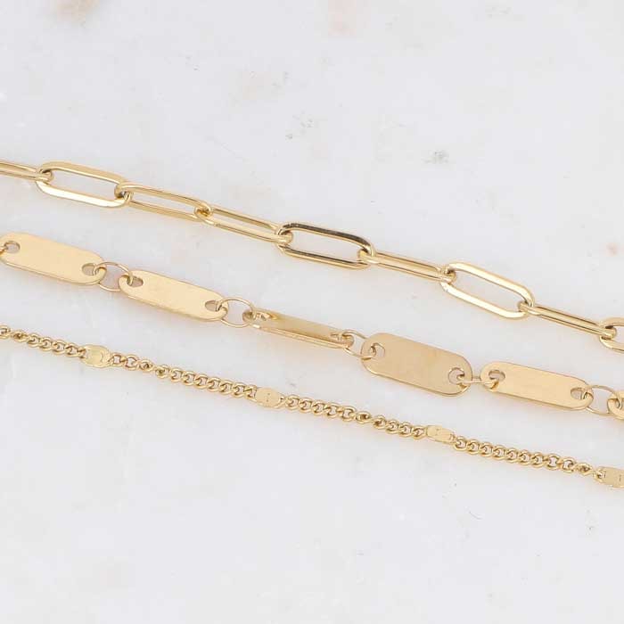 Bracelet Wiktoria - Acier inoxydable doré