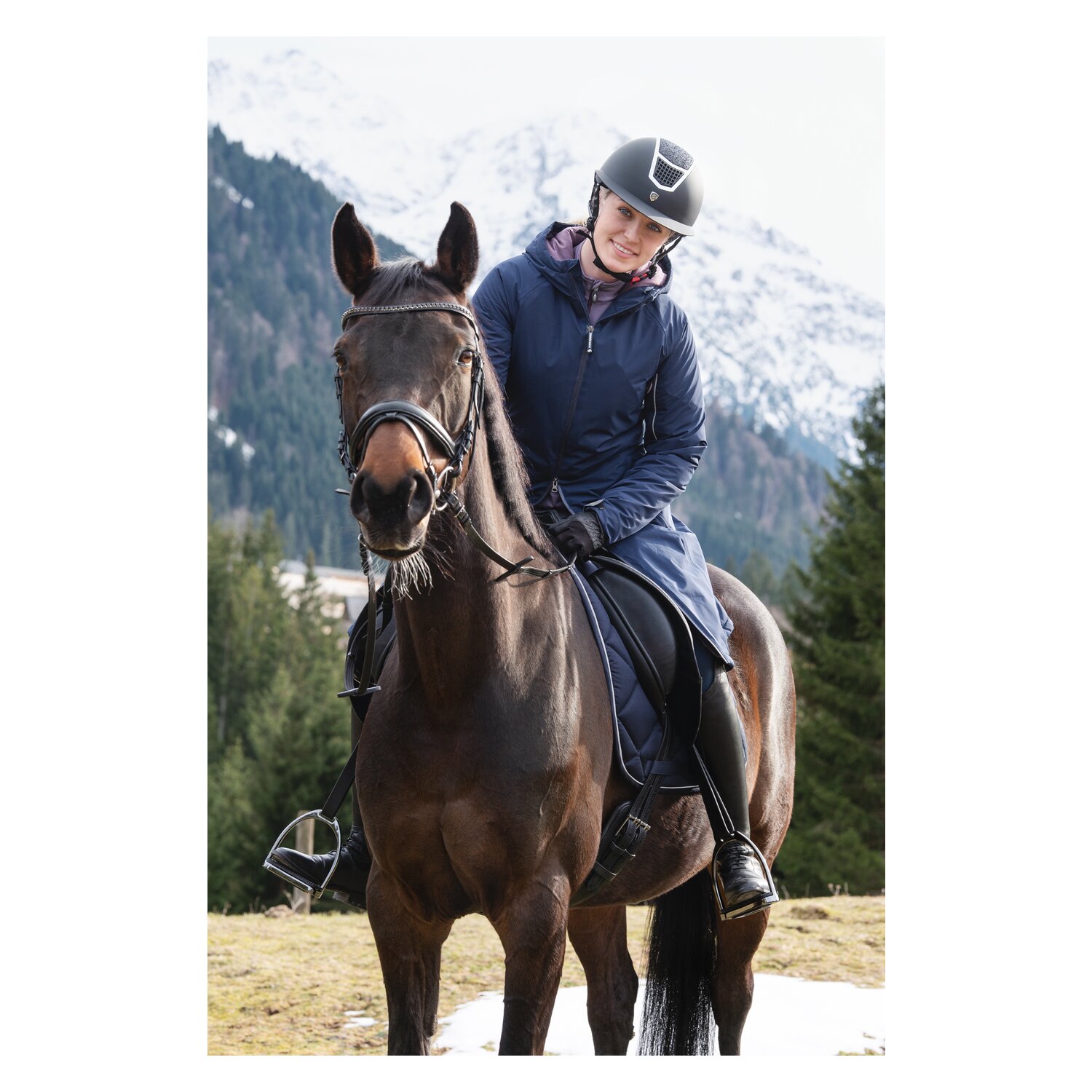 black forest Regenmantel Burgas - navy reflex