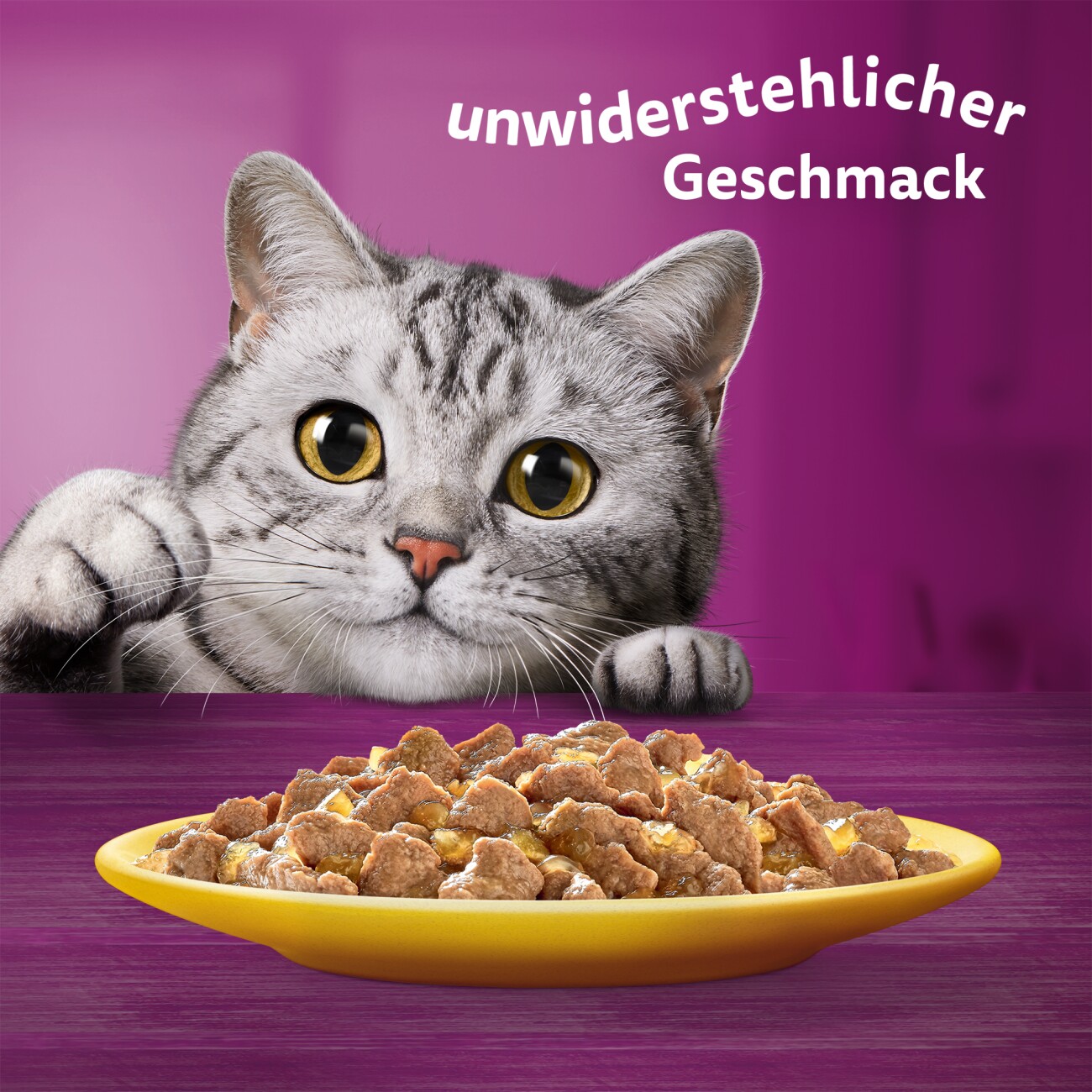 Whiskas ® Multipack Portionsbeutel 1+ Geflügel Auswahl 4 Varietäten Huhn, Ente, Geflügel, Truthahn in Gelee 80 x 85g