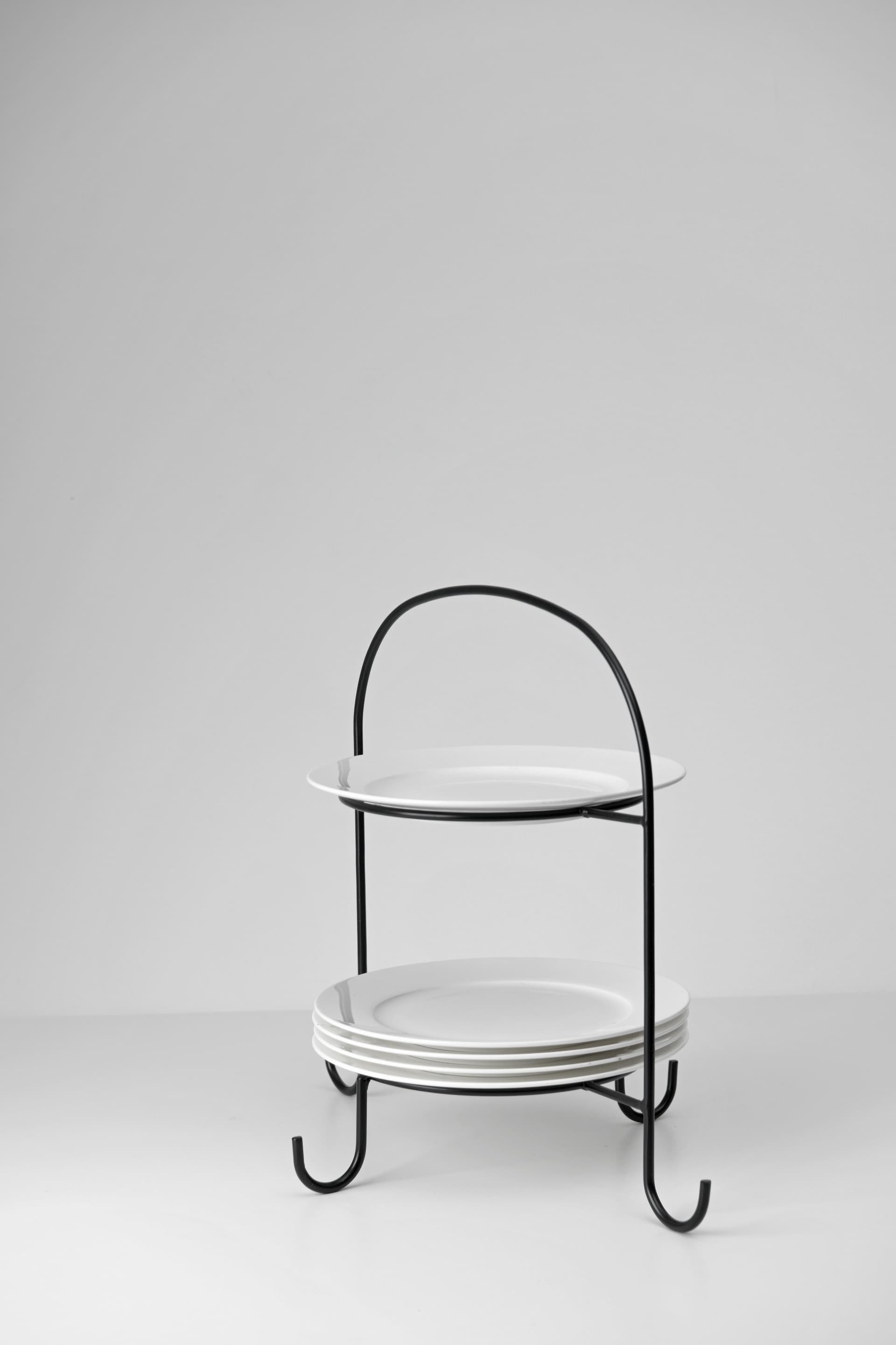 casaNOVA Etagere 34 cm schwarz