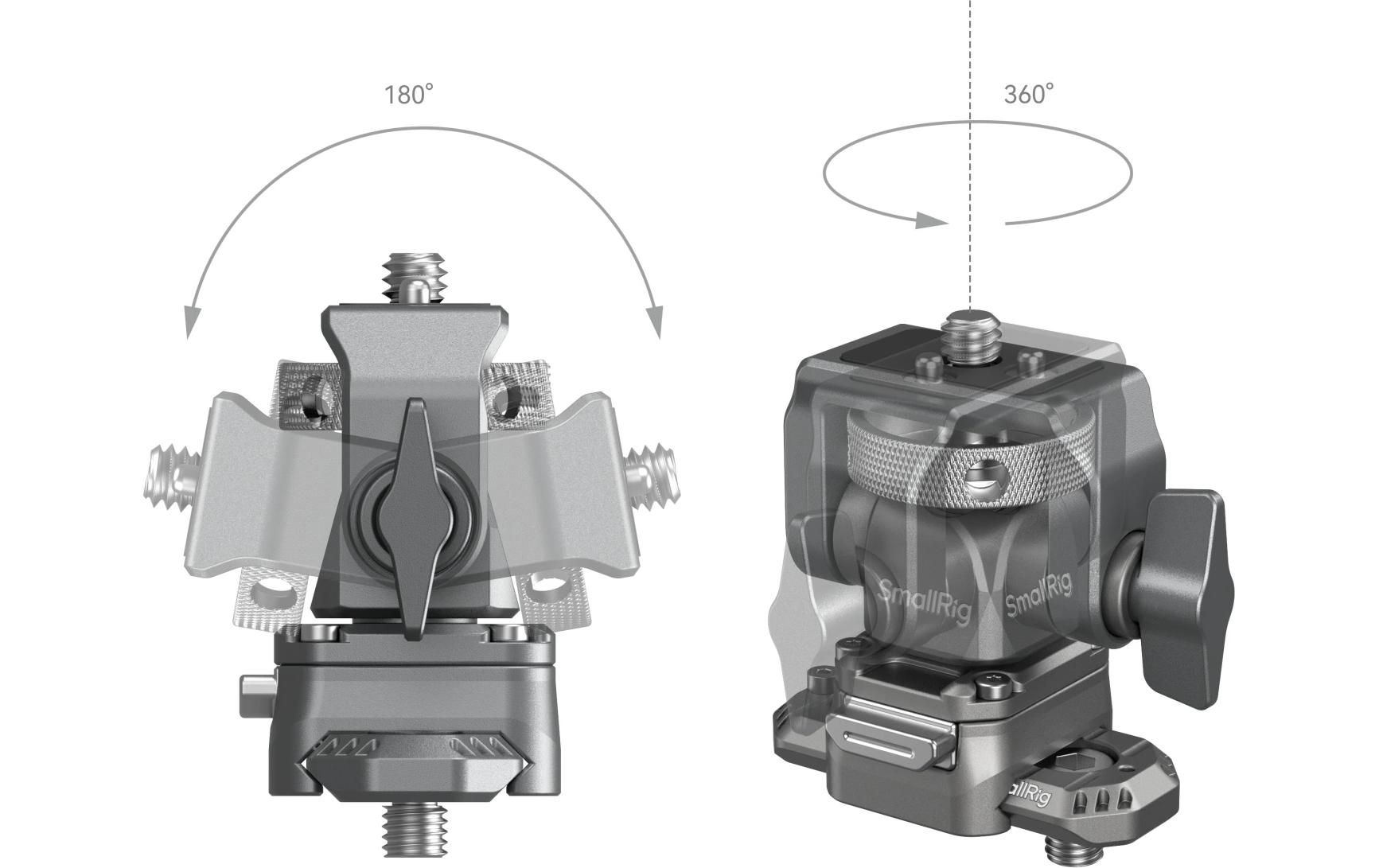 HawkLock H21 Schnellverschluss-Monitorhalterung NATO-KlemmeBefestigung am Kamerakäfig oder Rig über eine NATO-Klemme für Monitorhalterung