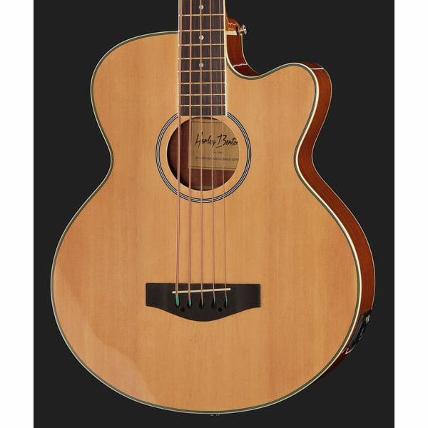 Harley Benton B-35 5-String Akustikbass Natur