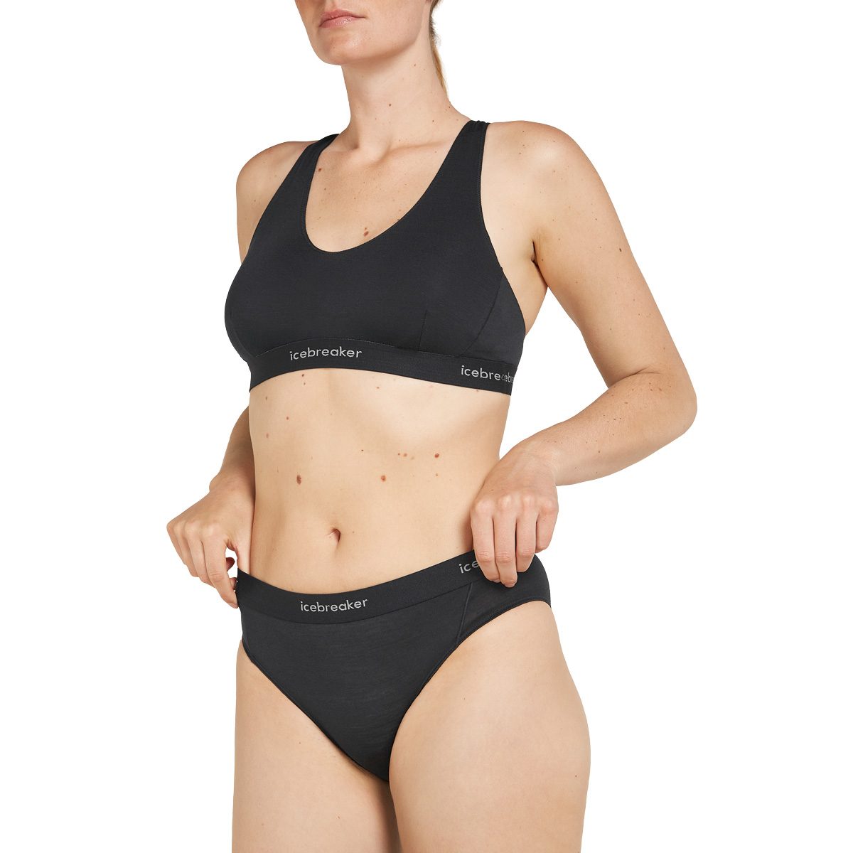 Icebreaker Merino Blend 125 Cool-Lite™ Sprite Hipster Damen schwarz