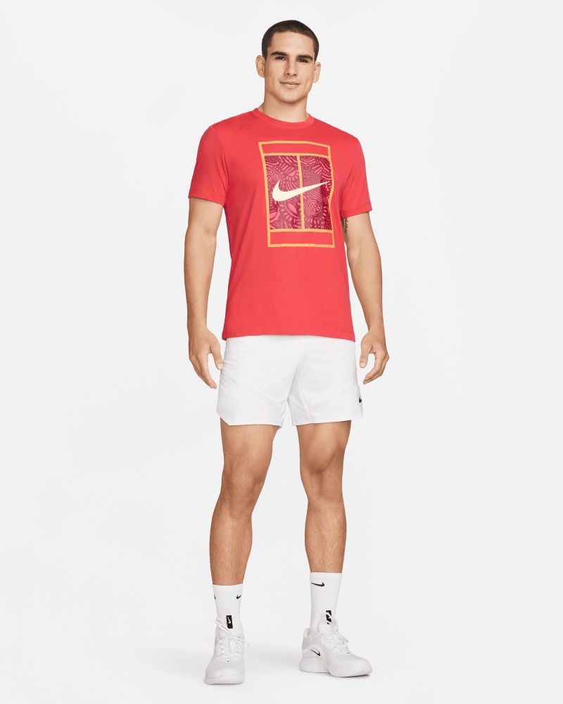 T-shirt Nike NikeCourt Rouge pour homme