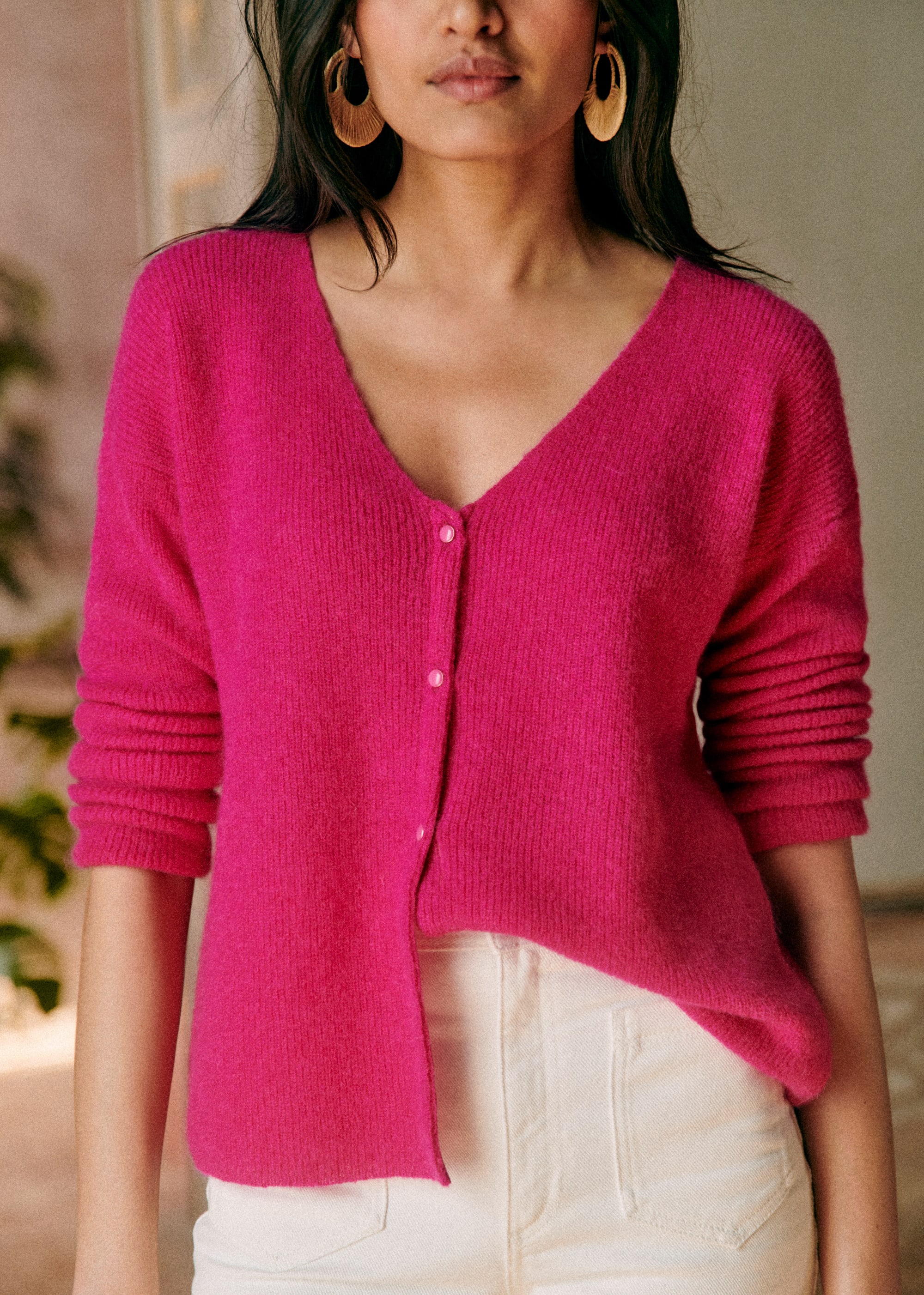 Gilet Barry - Fuchsia - E-SHOP/MAILLE 5905427