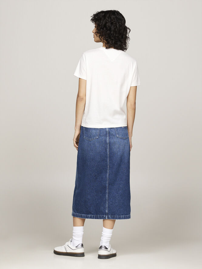 Tommy Hilfiger TJW REG CREST LINEAR TEE EXT Ancient white