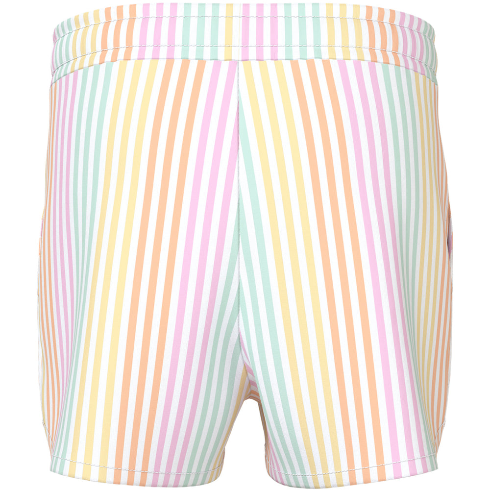 Køb Name It Bright White Cool Stripe Nmfvigga Shorts F1 Noos
