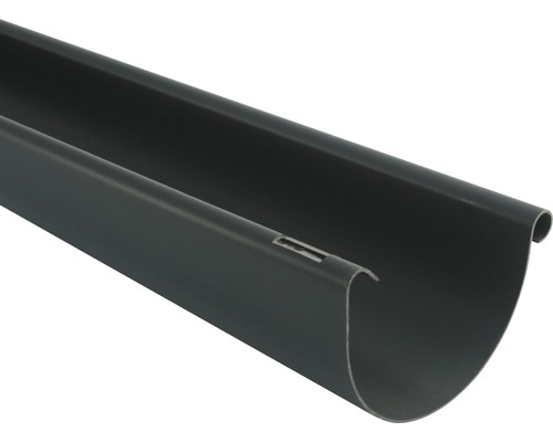 Marley kunststof halfronde goot, antracietgrijs RAL 7016, nominale breedte 100 mm, diameter 2000 mm