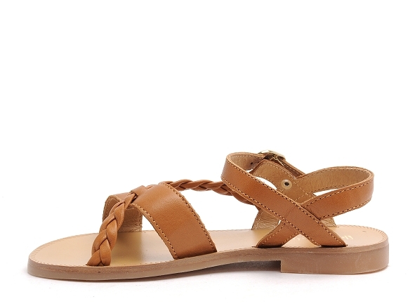Babybotte nu pieds enfant yolande marron