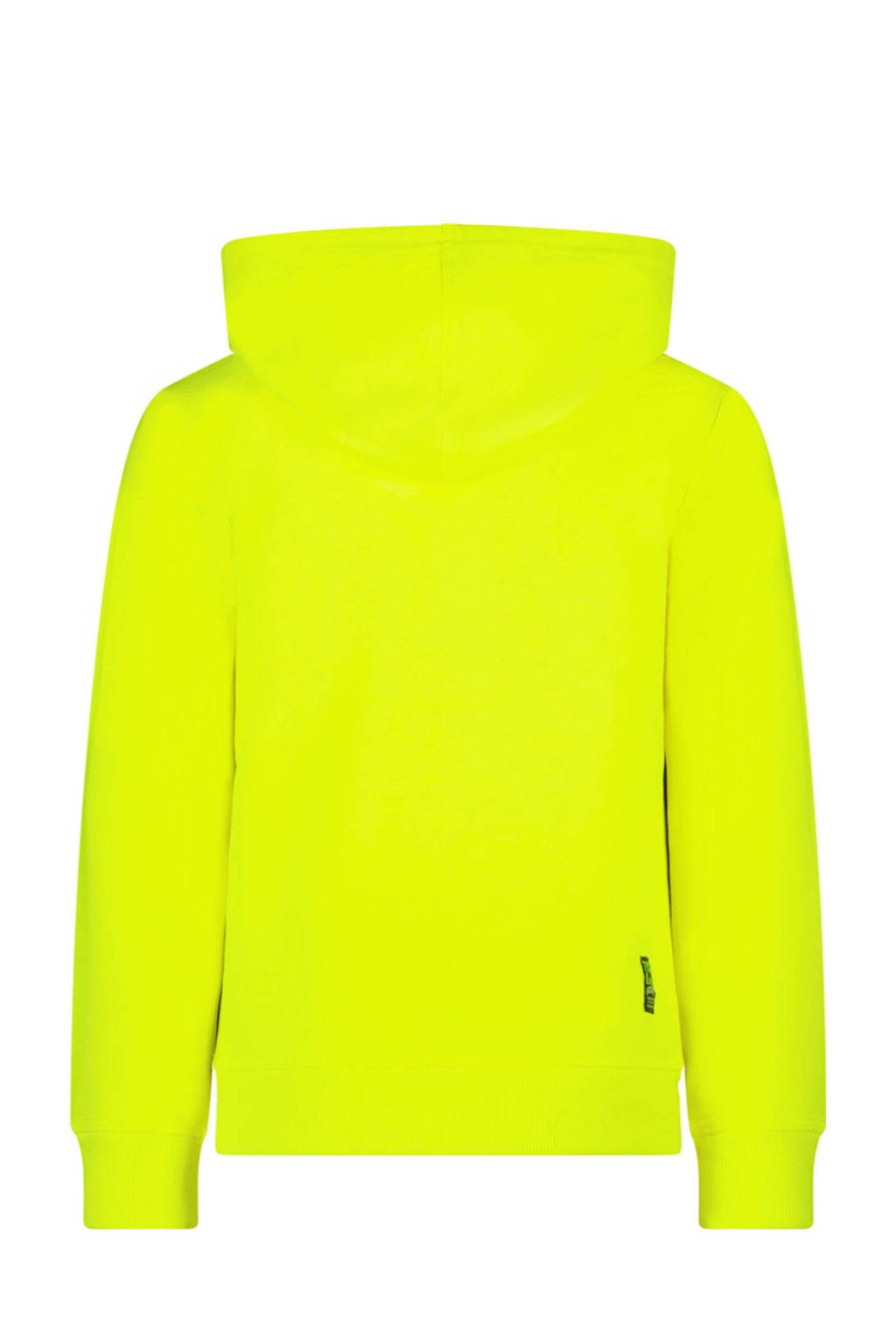 TYGO & vito hoodie Huub met printopdruk felgeel