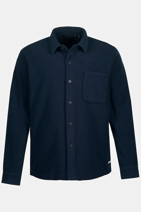 Hemd, Overshirt, Langarm, Fleece, Kentkragen, Modern Fit