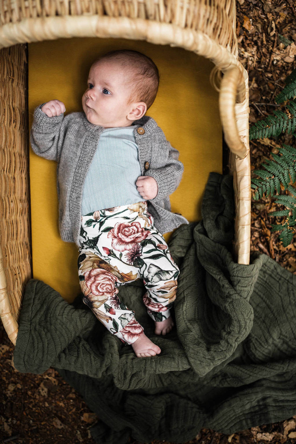 katoenen baby wieg hoeslaken 40x80 cm Ochre