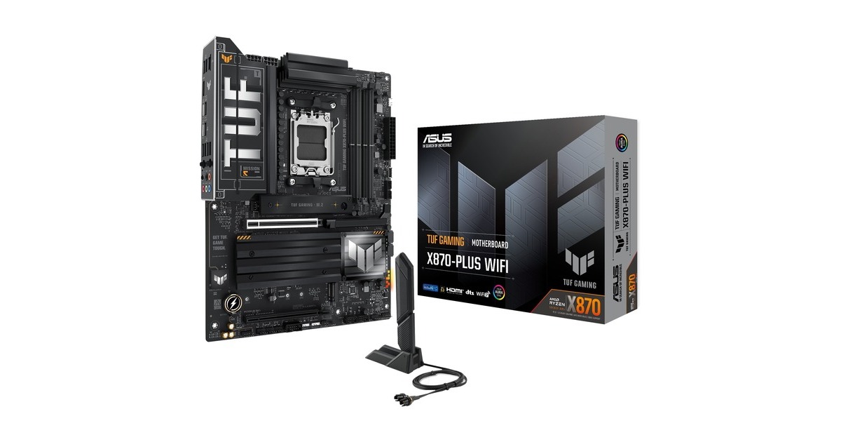 ASUSTUF Gaming X870-PLUS WIFI socket AM5 moederbord  (2.5Gb-LAN, Wi-Fi 7, BT, Sound, ATX)