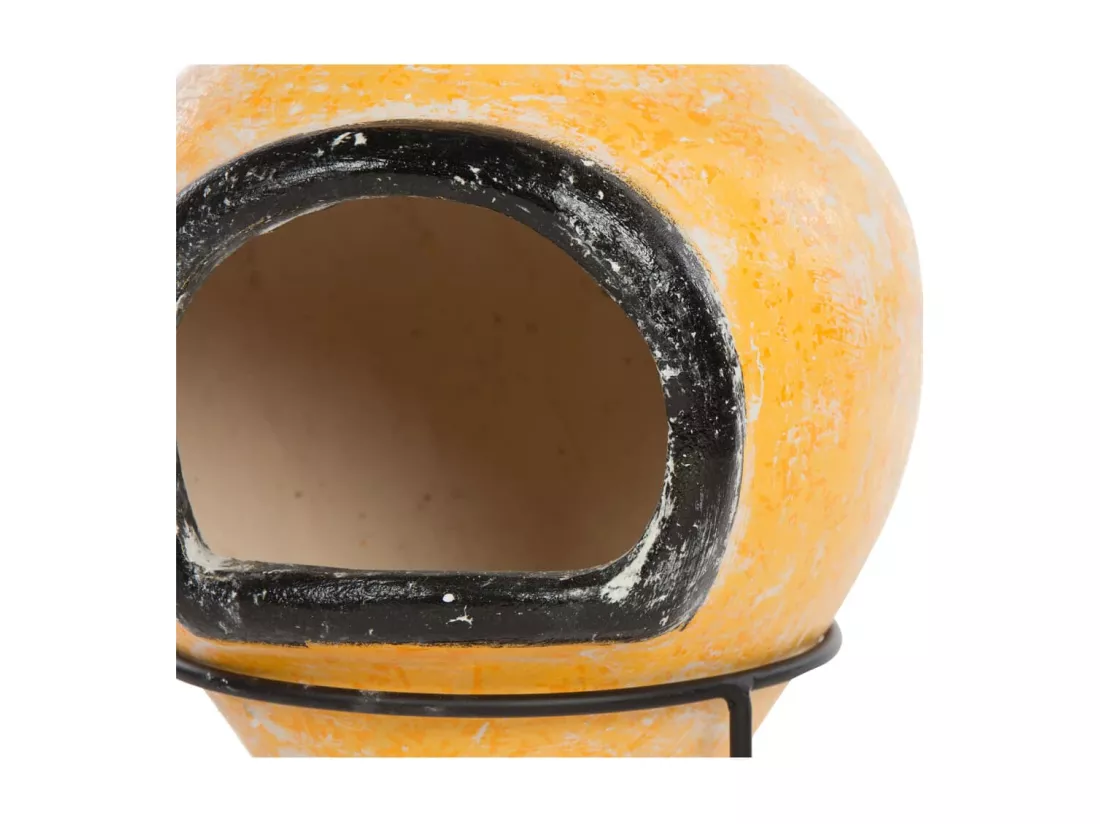 Cheminée Soledad Argile Jaune / Noir 86035