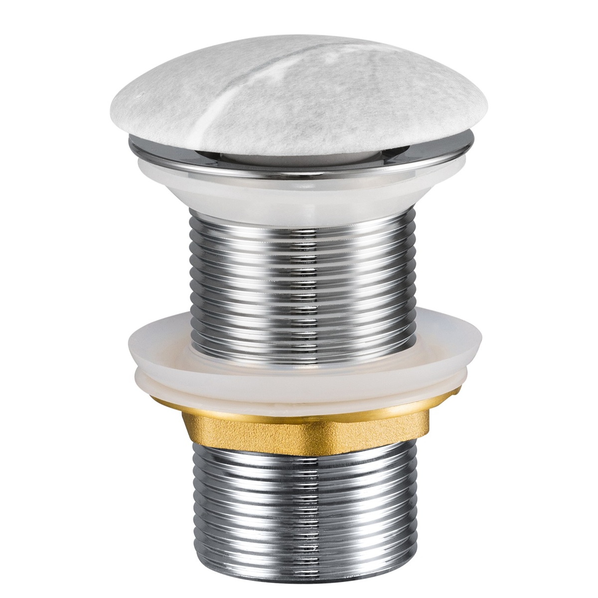Comad afvoerplug met clicksysteem grijs marmer