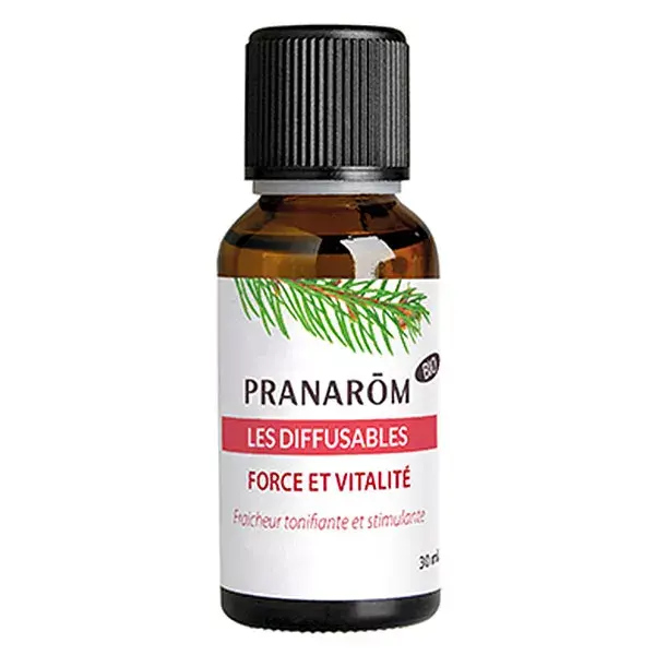 Mistura de Óleos Essenciais Pranarôm Diffusables Organic Strength and Vitality 30ml