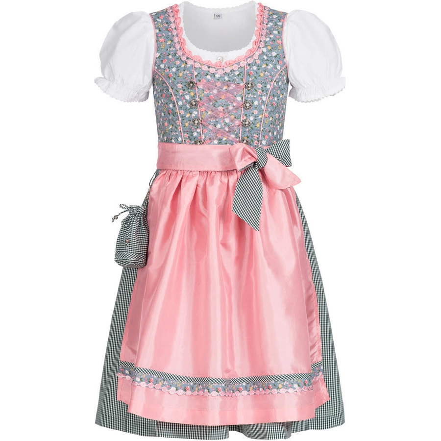Nübler Kinderdirndl 3-teilig Nicky Blau