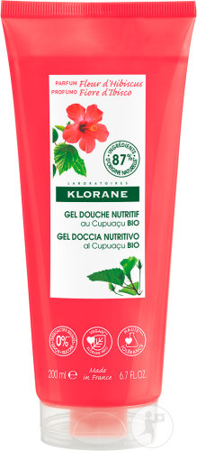 Klorane Cupuaçu Bio Gel Douche Nutritif À La Fleur D'Hibiscus Nettoie & Hydrate 200ml