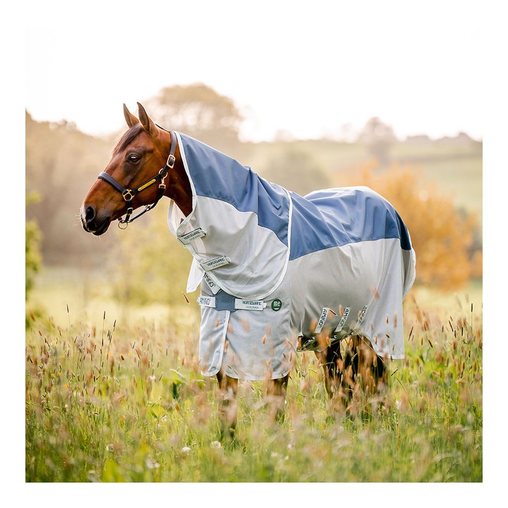 Horseware AMIGO AMECO COMBI 1200D - Chemise anti-mouches teal/grey