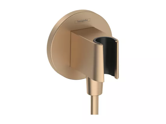 Support pommeau de douche HANSGROHE FixFit S bronze brossé