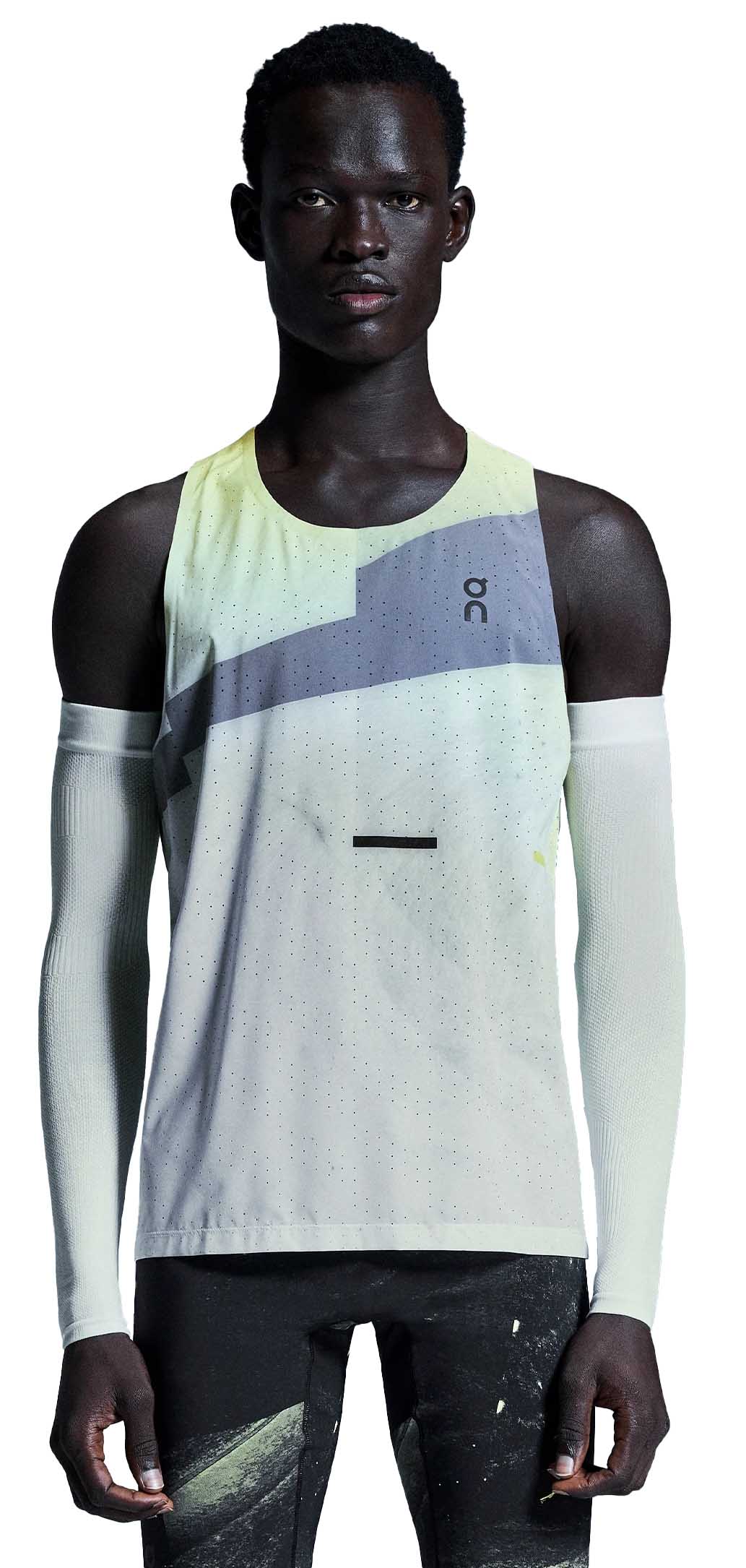 Race Singlet Herre Limelight/Glacier